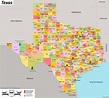 Texas State Map Of Cities