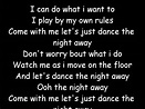 David Banner - Dance The Night Away(lyrics)(Footloose)