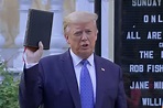 Donald Trump Poses with Bible at Church Photo Op