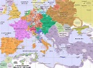 Map of Europe in 1600 | The Herb Pantagruelion