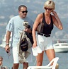Lady Di and Dodi Al Fayed in Saint Tropez, shortly after her visit to ...