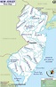 New Jersey Rivers Map, Rivers in New Jersey