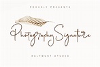 Photography Signature Font | Halymuntstudio | FontSpace