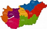 Hungary Map of Regions and Provinces - OrangeSmile.com