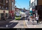 Straßenbahn in Croydon auf Church Street, London England Vereinigtes ...
