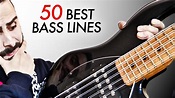 Best 50 Amazing and Famous Bass Lines of All Times 🎸 - YouTube