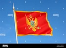 The national flag of Montenegro Stock Photo - Alamy