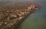 Aerial View of Town Lakewood, OH Postcard