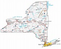 Ny State Map With Cities And Towns - Amargo Marquita