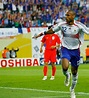 France 1 South Korea 1 in 2006 in Leipzig. Thierry Henry scores after 9 ...