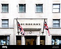 London, England, UK. Burberry Store, 21-23 New Bond St Stock Photo ...