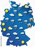 Wetter Karte von Deutschland vector de Stock | Adobe Stock