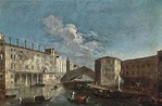 Bernardo Bellotto, gen. Canaletto - Venedig - Die Rialto-Brücke von ...
