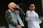 Rivera Guzmán and Christian Colón Rolon seen performing during the ...