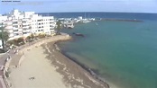 Webcam Santa Eulària (Ibiza): Strand von Santa Eulària