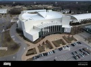 An aerial view of Simon Skjodt Assembly Hall on the campus of Indiana ...