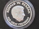 Ronald W. Reagan 40th President Of The U. S. A. . 999 Silver Art Round ...