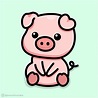 Cute lucky pig, piglet Premium T-Shirt in 2023 | Pig illustration, Pig ...