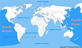 Pacific Ocean location on the World Map