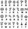 Unown Alphabet | Alphabet code, Unown alphabet, Alphabet
