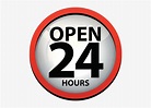 24 Hours Png Hd - Open 24 Hours Logo Png PNG Image | Transparent PNG ...