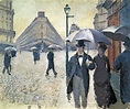 Gustave Caillebotte Calle de París, tiempo lluvioso. 1877 Painting ...