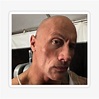 "Dwayne The Rock Johnson eyebrow raise meme Classic" Sticker for Sale ...