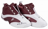 Lot Detail - Allen Iverson Game Used & Signed Reebok Sneakers (Player ...