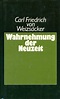 Wahrnehmung der Neuzeit / Weizsäcker, Carl Friedrich von