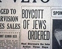 1933 Newspaper JUDAICA Boycott the Jews HOLOCAUST Riots | #16786958