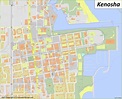 Downtown Kenosha Map - Ontheworldmap.com