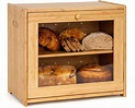 ZC5HAO Large Bread Box Wood Bread Boxes for Kitchen Countertop Shelf ...