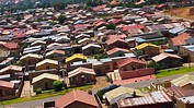 Soweto township. South Africa. View from the Oppenheimer Tower ...