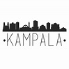 Kampala Uganda Africa Silhouette Icon Vector Art Flat Shadow Design ...