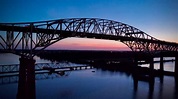 Dawn on Interstate 10 bridge, Lake Charles, LA : r/dji