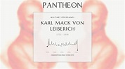 Karl Mack von Leiberich Biography - Austrian field marshal | Pantheon