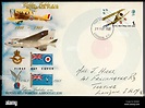 First Day Cover commemorating the Golden Jubilee of the Royal Air Force ...