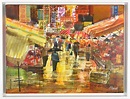 Mike Bernard, Hong Kong Market in the Rain | Arkley Fine Art