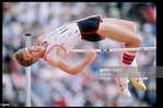 Dwight Stones does the high jump during the US Olympic Trials in Los ...