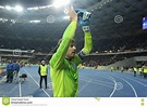 Olexandr Shovkovskiy Portrait while he Applauds To His Fans after UEFA ...