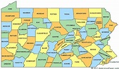 Printable Pennsylvania Maps | State Outline, County, Cities