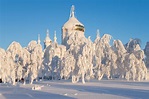 Holy Cross Cathedral on the White Mountain in the Perm region · Russia ...