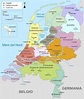 Paesi Bassi Mappa Fisica