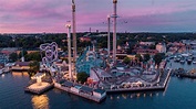 Beautiful picture of Gröna lund in Stockholm, Sweden : rollercoasters