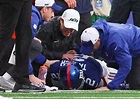 Giants’ Tyrod Taylor hospitalized overnight after suffering rib injury ...
