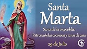 Santa Marta, santa de los imposibles - YouTube