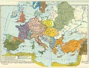 historische Karten: Karte von Europa im Jahre 1000