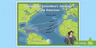 Christopher Columbus Explorer Map (teacher made)