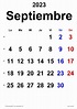 Calendario Septiembre 2023 Para Imprimir - Riset