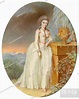 The Landgrafin Karoline Henriette of Hessen-Darmstadt in a simple gown ...